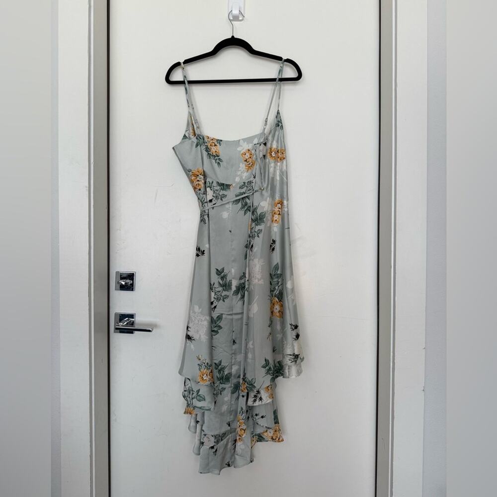 NWT NEW Baltic Born Steffi Tulio Wrap Dress Light Sage Floral - Picture 7 of 8